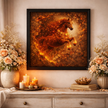 Lava Fire Horse Canvas – Molten Ember Wall Decor