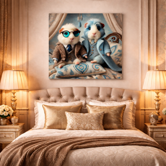 Guinea Pig Wood Art Print – Cozy Companion Wall Decor