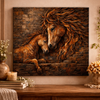 Horse Canvas Wall Art – Rustic Horse Wall Decor