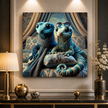 Cute Gecko Wall Art – Whimsical Duo Wall Decor