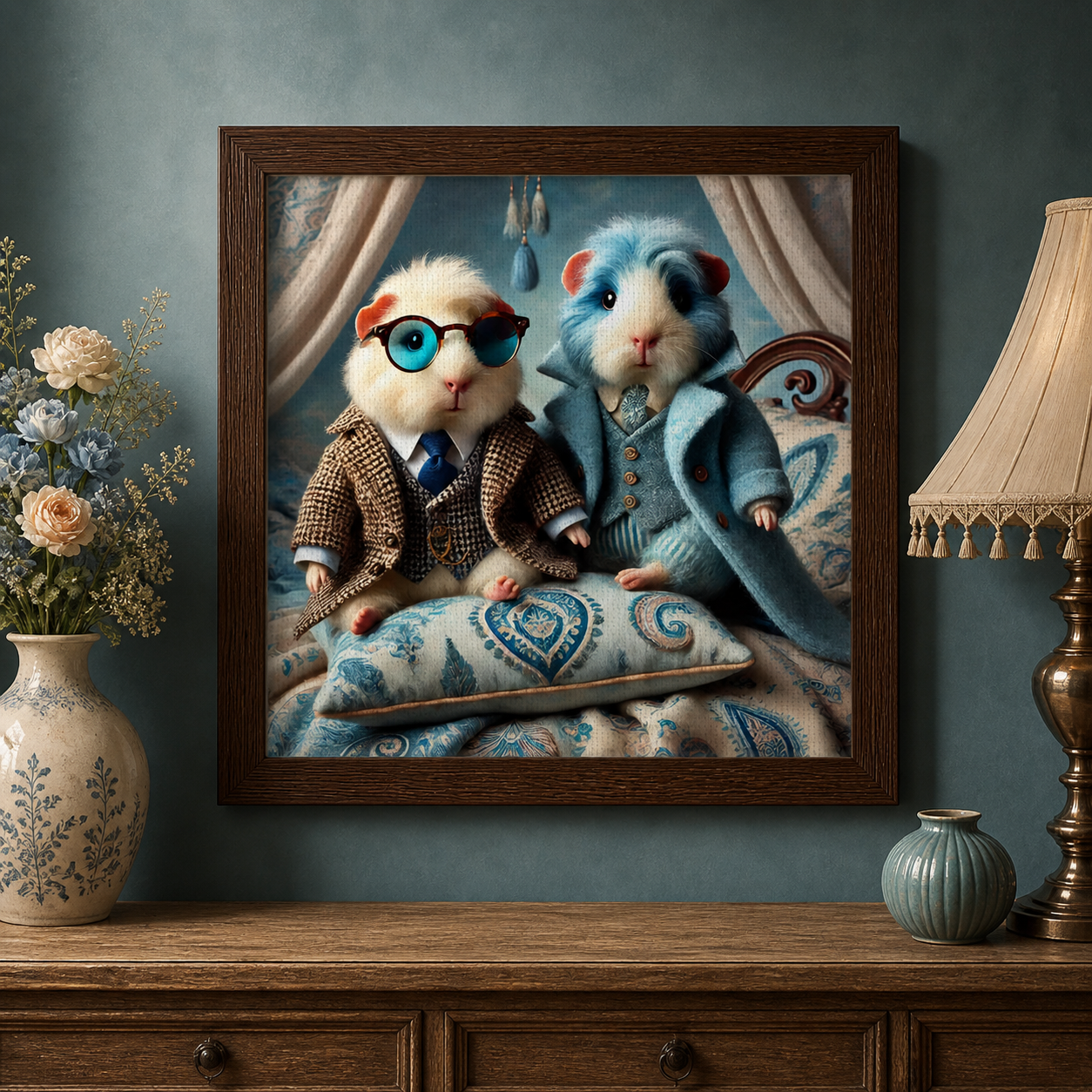 Guinea Pig Canvas Art – Cozy Companion Wall Decor