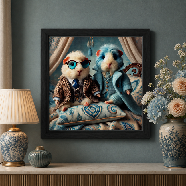 Guinea Pig Canvas Art – Cozy Companion Wall Decor