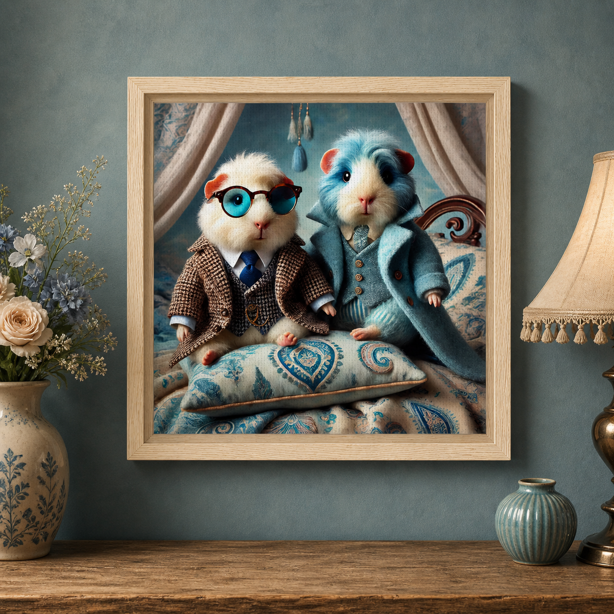 Guinea Pig Canvas Art – Cozy Companion Wall Decor